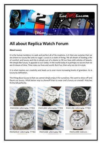 replica watch forums